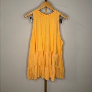 Free People Ruffled Tank Top